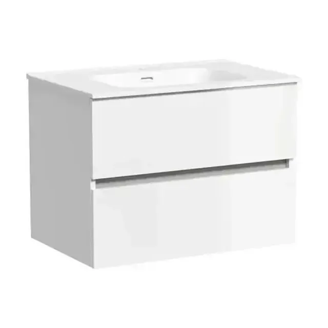 Тумба с раковиной Sancos Urban 70 белый глянец
