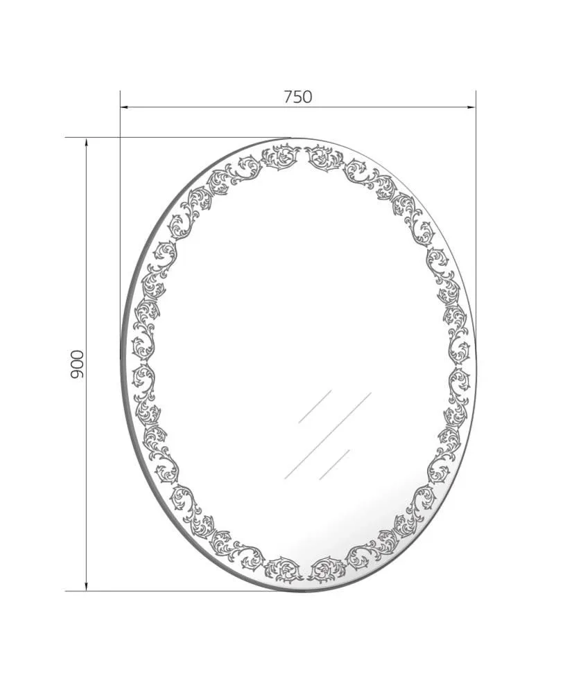 Зеркало MarkaOne Joli 75 Light