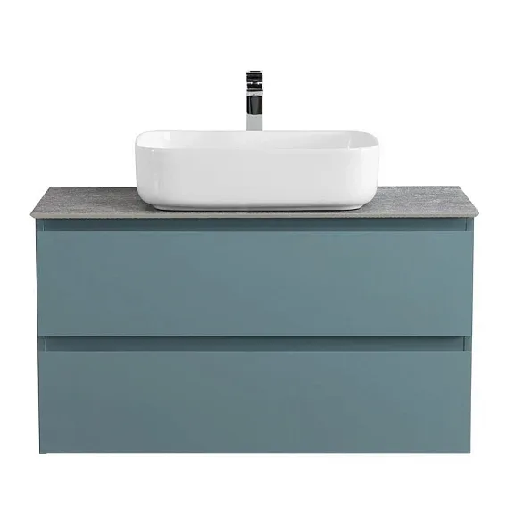 Тумба с раковиной BelBagno Крафт (Kraft) 90 голубая матовая (столешница KEP-90-GRN)
