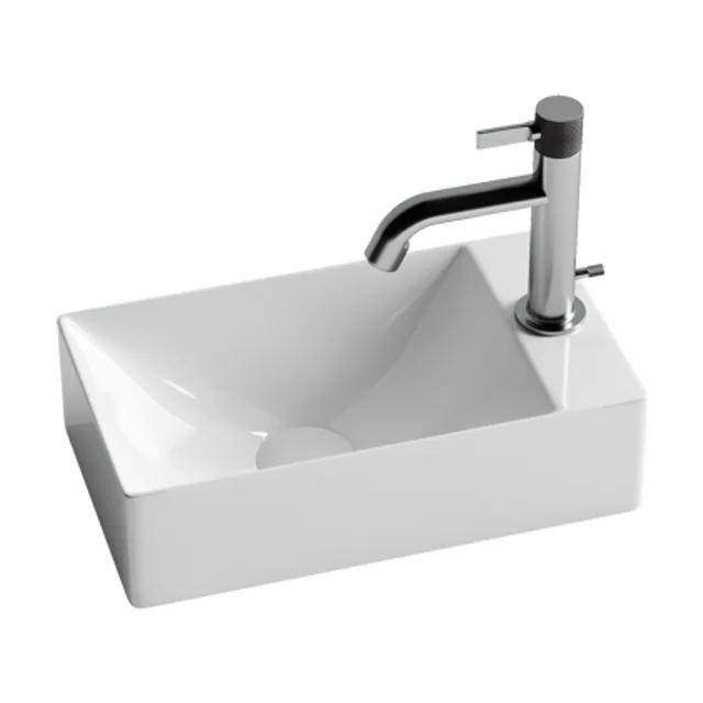 Раковина из сантехнического фарфора Ceramica Nova Элемент (Element) 38 см CN5007 подвесная цвет белый