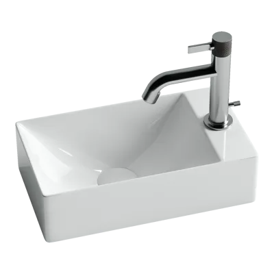 Раковина из сантехнического фарфора Ceramica Nova Элемент (Element) 38 см CN5007 подвесная цвет белый