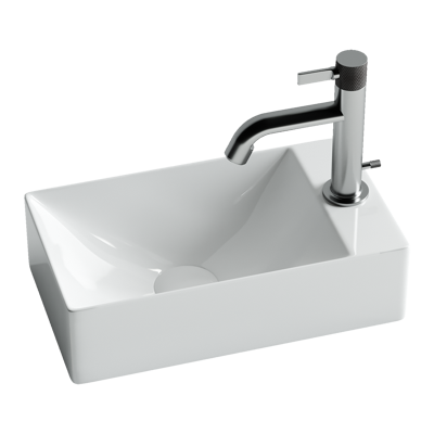 Раковина из сантехнического фарфора Ceramica Nova Элемент (Element) 38 см CN5007 подвесная цвет белый