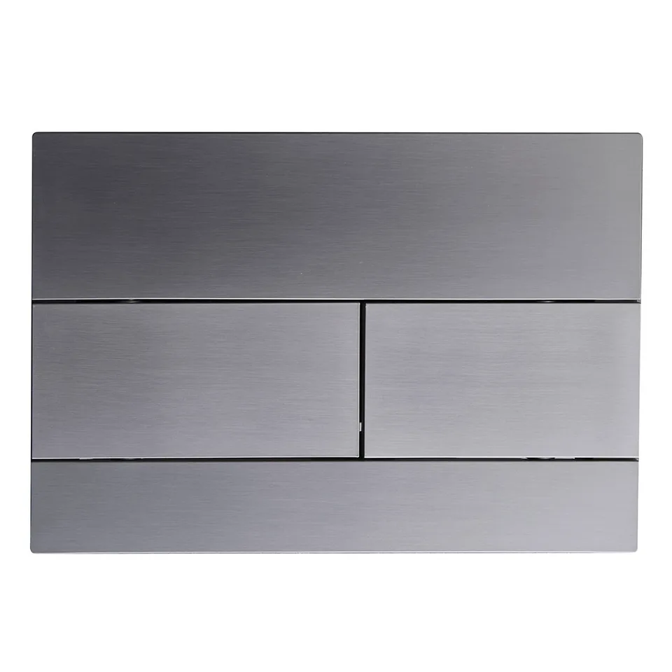 Кнопка смыва Veconi FLUSH V7, FLV7-GM, 240х162х10, пластик, оружейная сталь матовая