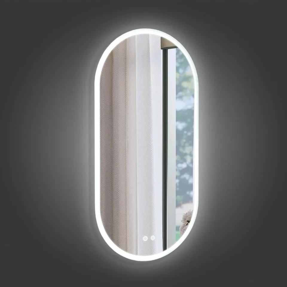 Зеркало Comforty Опал 50*100 с Led-подсветкой сенсорный выключатель и функцией антизапотевания