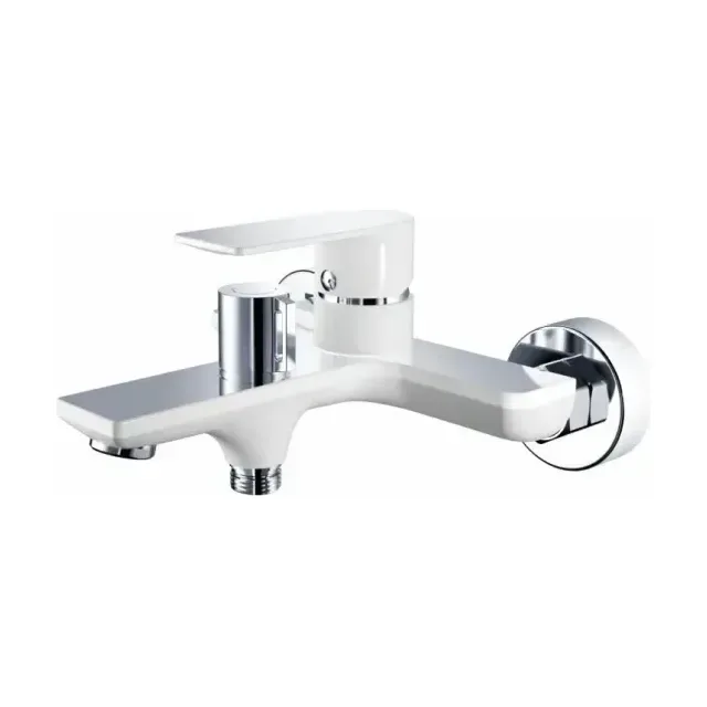 Смеситель Haiba HB60505-8 для ванны и душа белый/хром