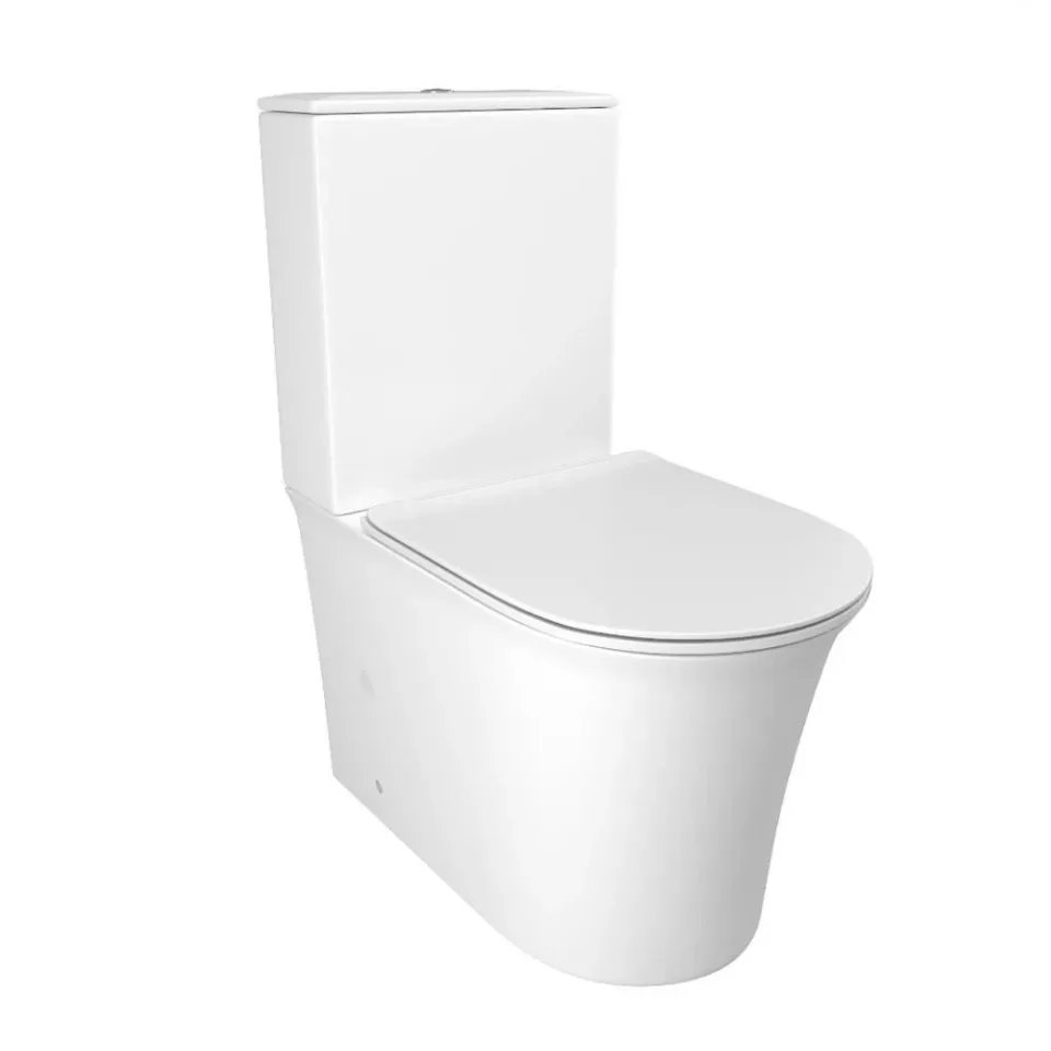 Унитаз-компакт Ceruttispa Avisio 38*61 безободковый с крышкой-сиденьем микролифт Slim