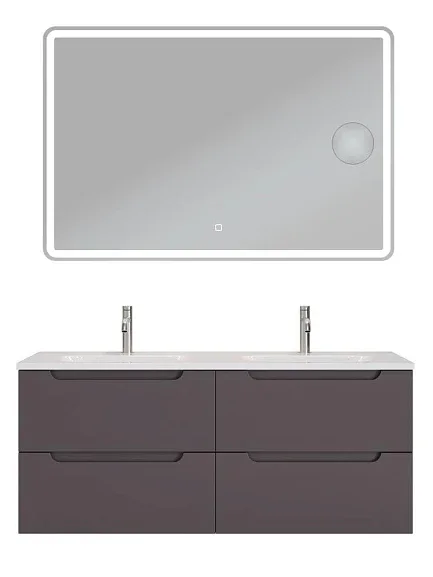 Комплект мебели BelBagno Этна (Etna) 120 темно-серый матовый (раковина BB-8099-120-2)