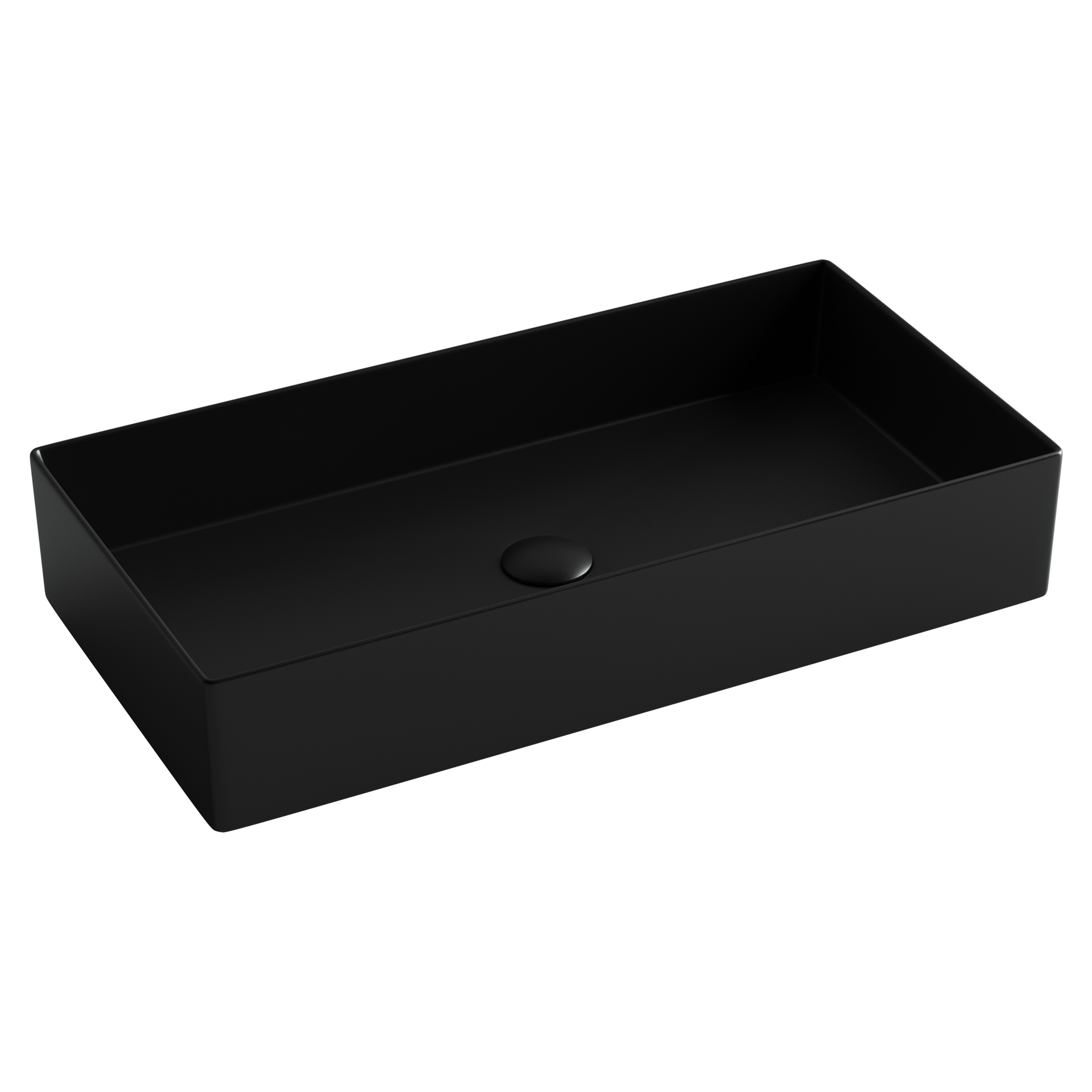 Раковина из сантехнического фарфора Ceramica Nova Элемент (Element) 70 см CN6071MB накладная цвет черный матовый