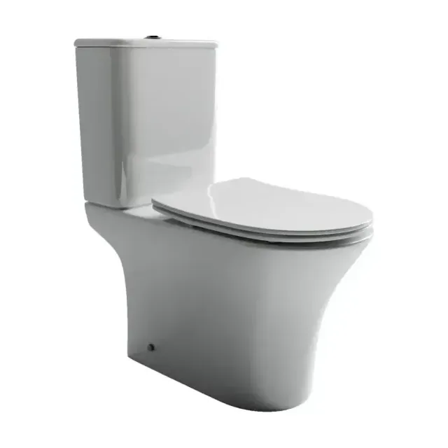 Унитаз-компакт Ceramicanova Fortuna CN9001 34*65 безободковый с крышкой-сиденьем микролифт Slim