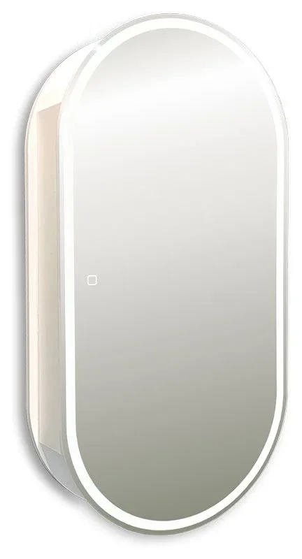 Зеркало-шкаф Silver Mirrors Soho 50 R сенсорный выключатель с Led-подсветкой белый