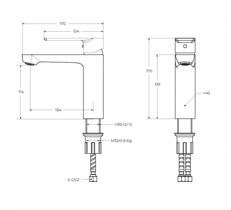 Смеситель Cezares Вектор (Stylus) STYLUS-LS-BORO для раковины с донным клапаном брашированное золото