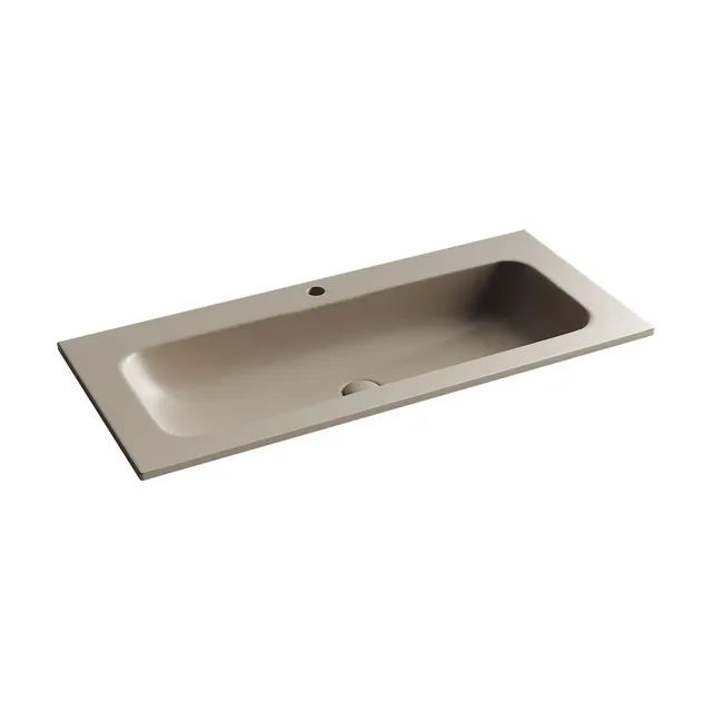 Раковина из сантехнического фарфора Ceramica Nova Грация (Grace) 100 см CN7013MC накладная цвет коричневый