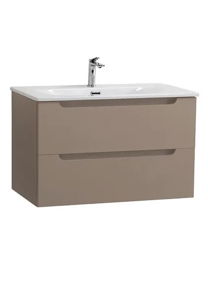 Тумба с раковиной BelBagno Этна (Etna) 90 бежевая матовая (раковина BB-8099-90)
