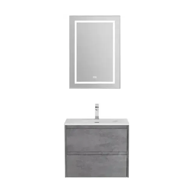 Комплект мебели BelBagno Крафт (Kraft) 39 70 подвесной серый цемент (раковина BB-8099-3-70)