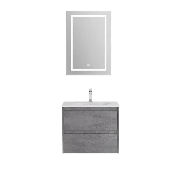 Комплект мебели BelBagno Крафт (Kraft) 39 70 подвесной серый цемент (раковина BB-8099-3-70)