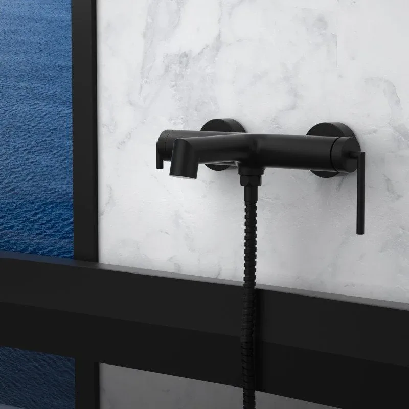 Смеситель BelBagno Аква (Acqua) ACQUA-VASM-NERO для ванны и душа,черный