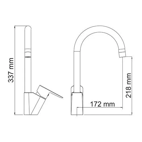 Смеситель WasserKRAFT Leine 3507 для кухни