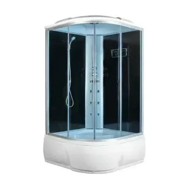 Душевая кабина Aquacubic 3205B 120х120х220см. grey black (в/п), г/м, свет, радио, вентиляция.