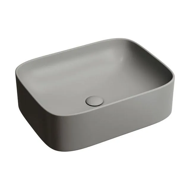 Раковина из сантехнического фарфора Ceramica Nova Элемент (Element) 51 см CN6052MH накладная цвет антрацит матовый