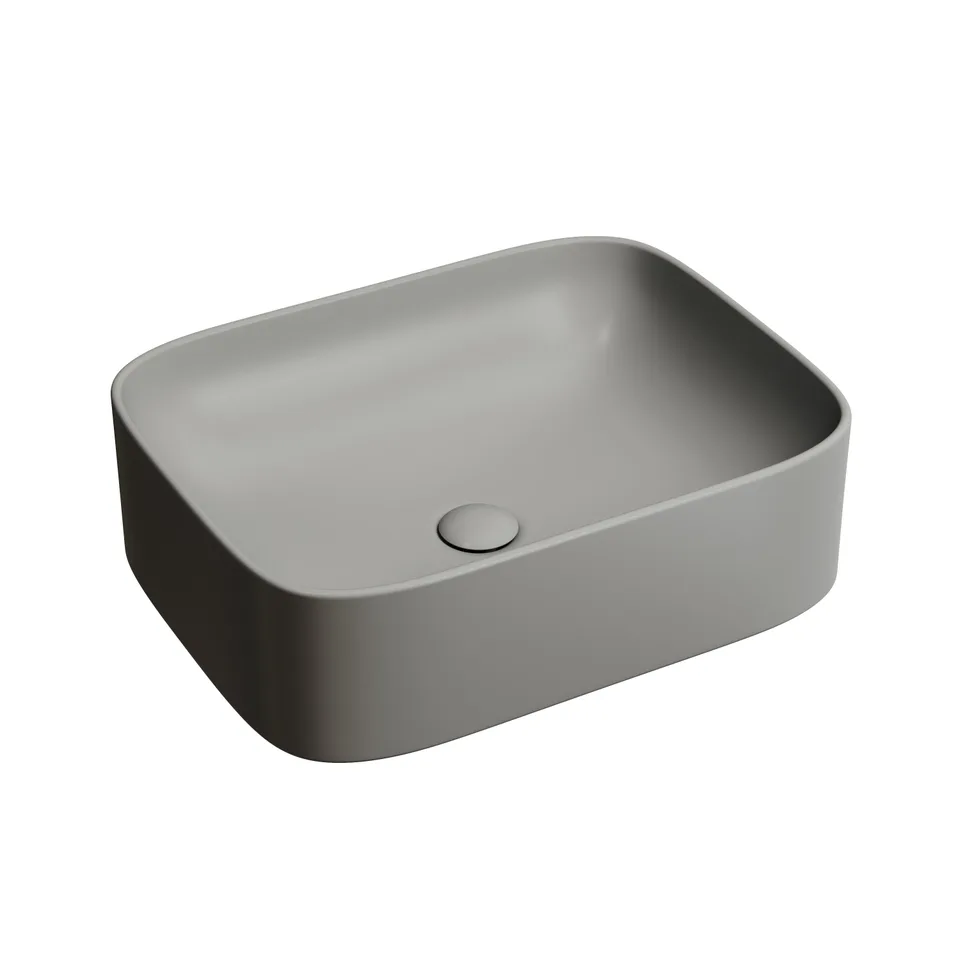 Раковина из сантехнического фарфора Ceramica Nova Элемент (Element) 51 см CN6052MH накладная цвет антрацит матовый