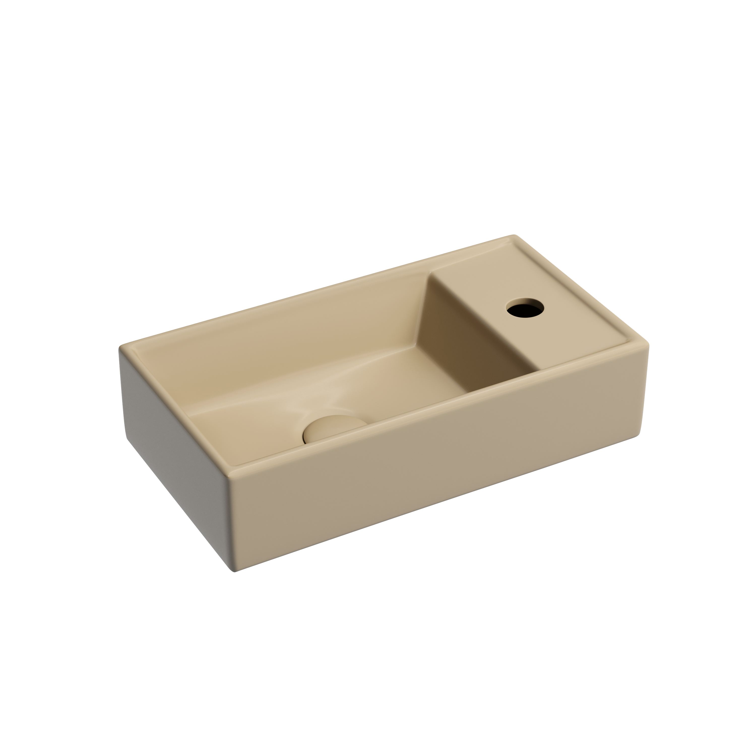 Раковина из сантехнического фарфора Ceramica Nova Элемент (Element) 42 см CN6051LMC подвесная цвет бежевый матовый