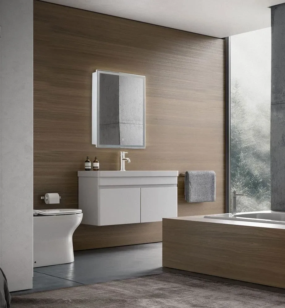 Зеркало-шкаф Silver Mirrors Киото 50 R сенсорный выключатель с Led-подсветкой