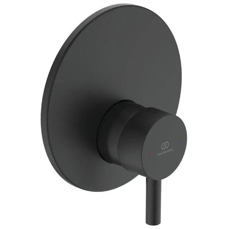 Смеситель Ideal Standard Ceraline A7388XG+A1000NU для душа скрытый монтаж черный матовый