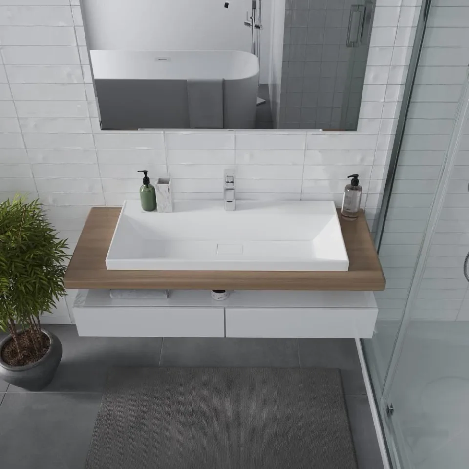 Встраиваемая раковина Madera Classica Slim 80*36