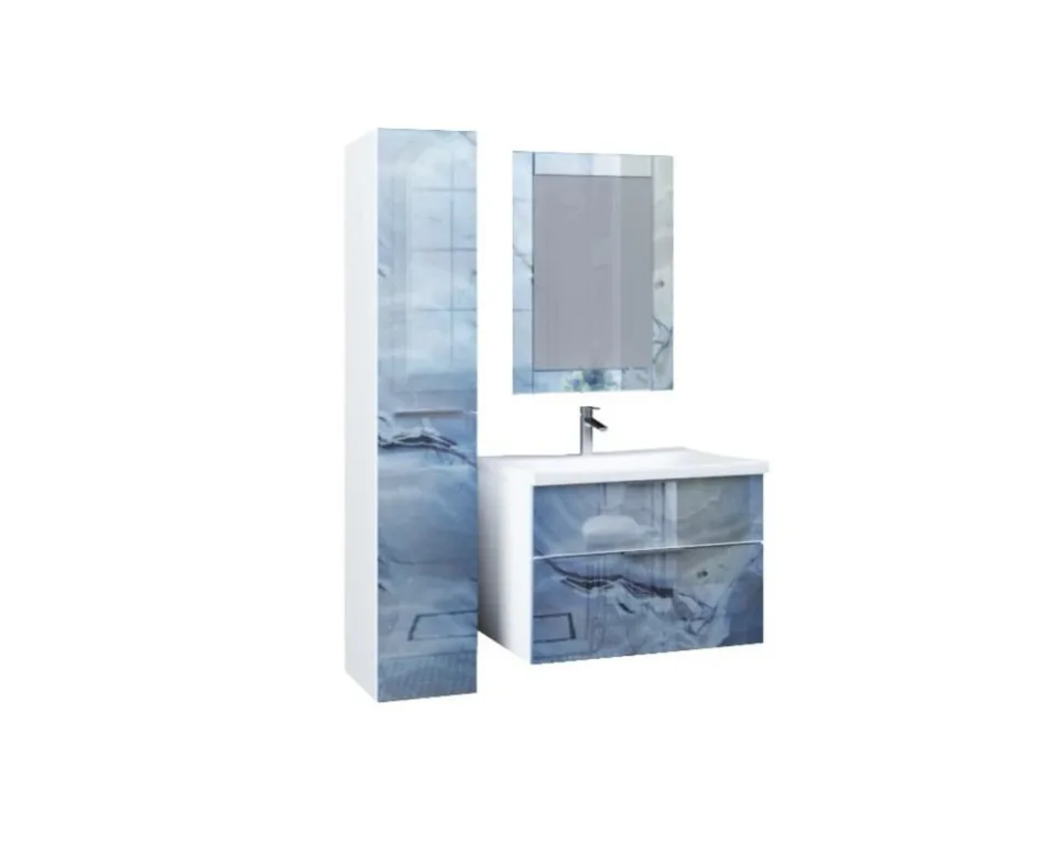 Зеркало MarkaOne Glass 60*80 blue marble