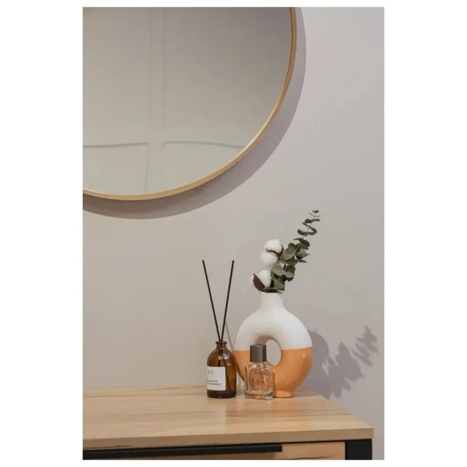 Зеркало Silver Mirrors Selena 60 брашированное золото