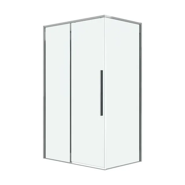 Душевое ограждение Grossman Galaxy 100.K33.01.120.10.00-200.K33.01.80.10.00 (120х80х195) раздвижная,хром,стекло прозрачное