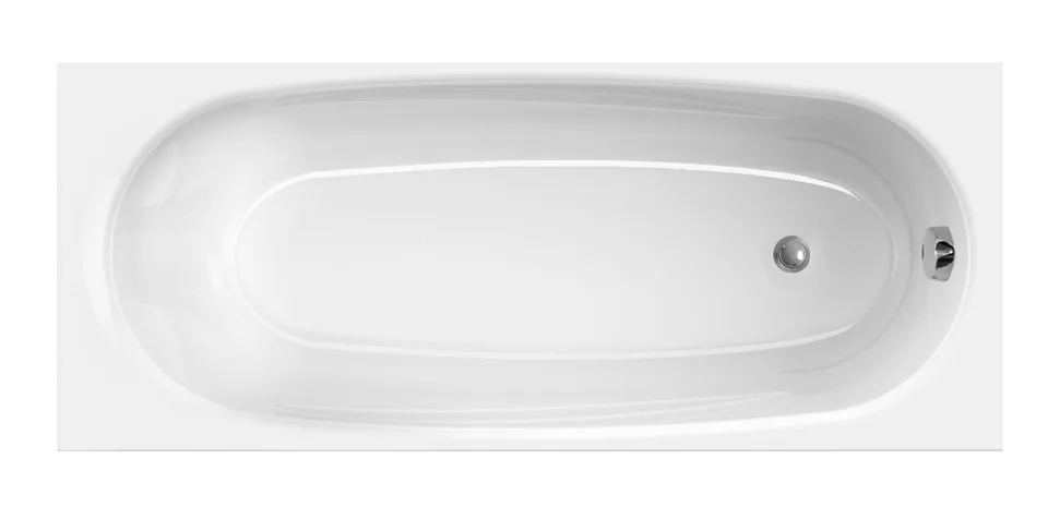 Ванна акриловая Domani-Spa Standard 160×70 см, белая, без каркаса и экранов