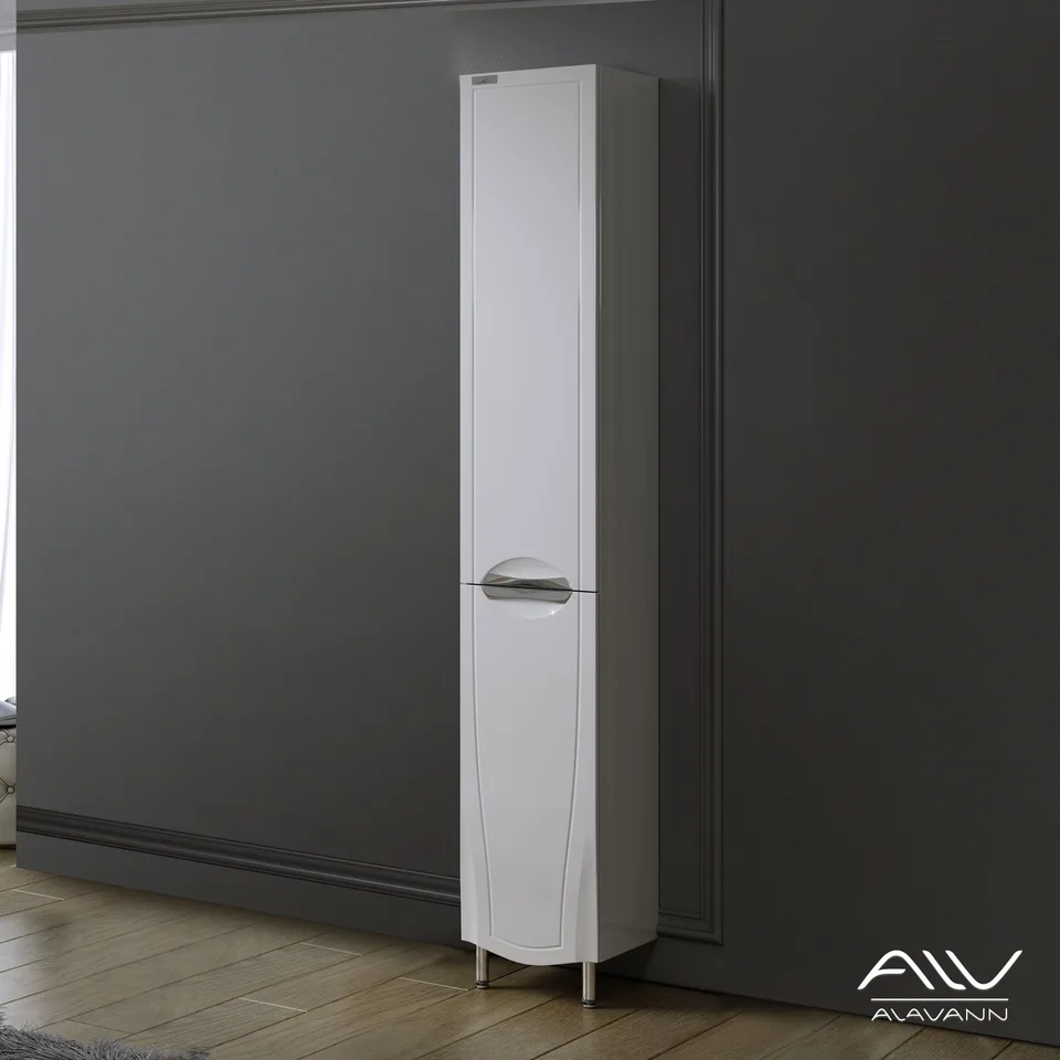 Шкаф-пенал Alavann Monaco 30 ЛП-1607-0300-01 белый напольный