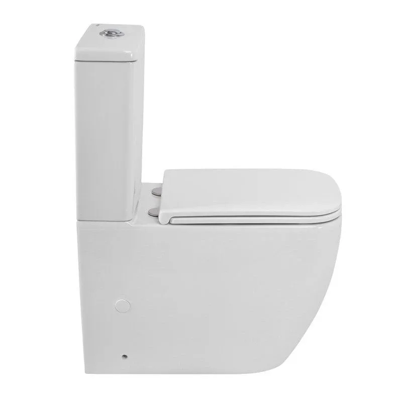 Унитаз-компакт BelBagno Луче (Luce) 36*61 безободковый с крышкой-сиденьем микролифт
