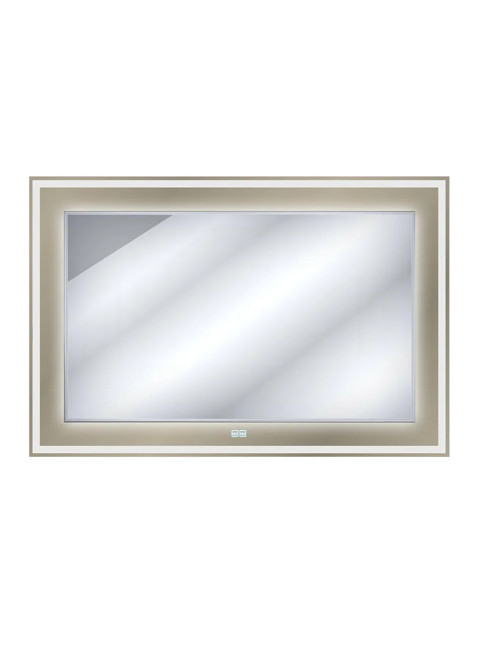 Зеркало со встроенной и контурной подсветками CEZARES CZR-SPC-SLIDER-800-800-LED-TCH-GR