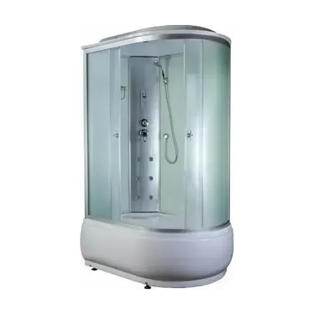 Душевая кабина AQUAPULSE 4006B 120х80х220см. fabric white (в/п), угол левый.