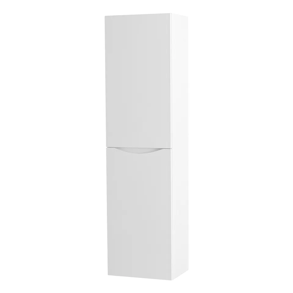 Шкаф подвесной BelBagno FLY-MARINO-1500-2A-SC-BL-P-L Bianco Lucido, левый