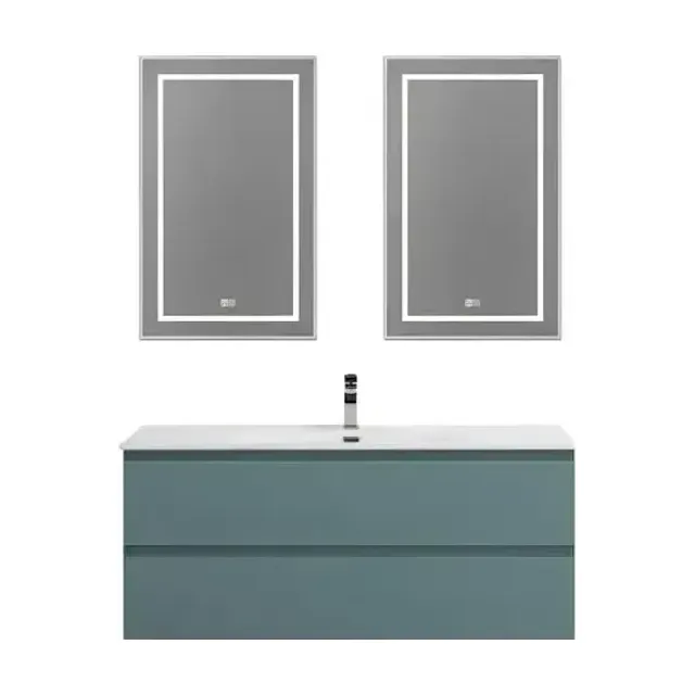 Комплект мебели BelBagno Крафт (Kraft) 120 с двумя ящиками голубой матовый (раковина BB-8099-120)