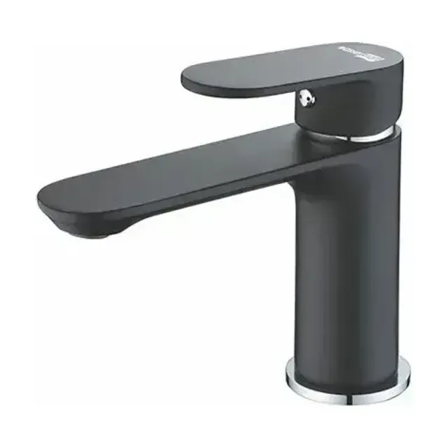 Смеситель WasserKRAFT Elbe 7403 для раковины, черный покрытие Soft-touch