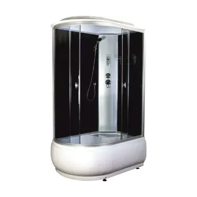 Душевая кабина AQUAPULSE 4006C 120х80х220см. grey black (в/п), угол правый.