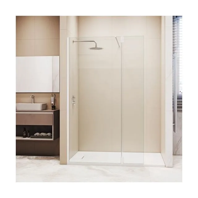 Душевая перегородка RGW WA-050W (WA-002W + Z-070W) — 1000, прозрачное, профиль белый