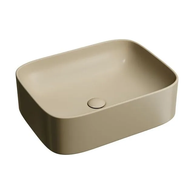 Раковина из сантехнического фарфора Ceramica Nova Элемент (Element) 51 см CN6052MC накладная цвет бежевый матовый