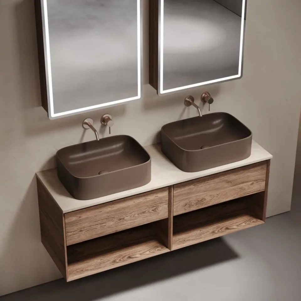 Столешница Sancos TT140A2 140*46 Kreman без отверстия под смеситель