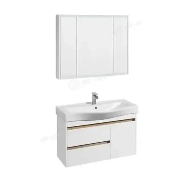 Комплект мебели Aquaton Нортон 100 белый глянец