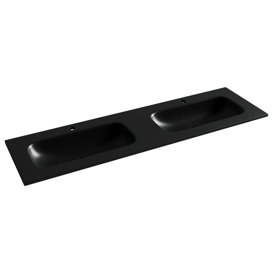 Раковина из сантехнического фарфора Ceramica Nova Грация (Grace) 161 см CN7023MB накладная цвет черный матовый