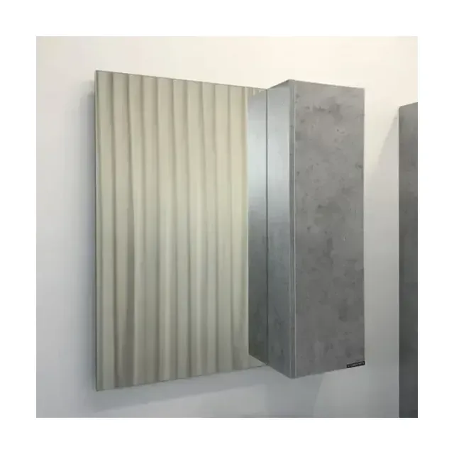 Зеркало-шкаф Comforty Осло 80 бетон светлый L/R