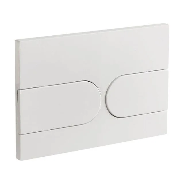 Кнопка смыва Veconi FLUSH V6, FLV6-W, 240х162х10, пластик, белый глянец