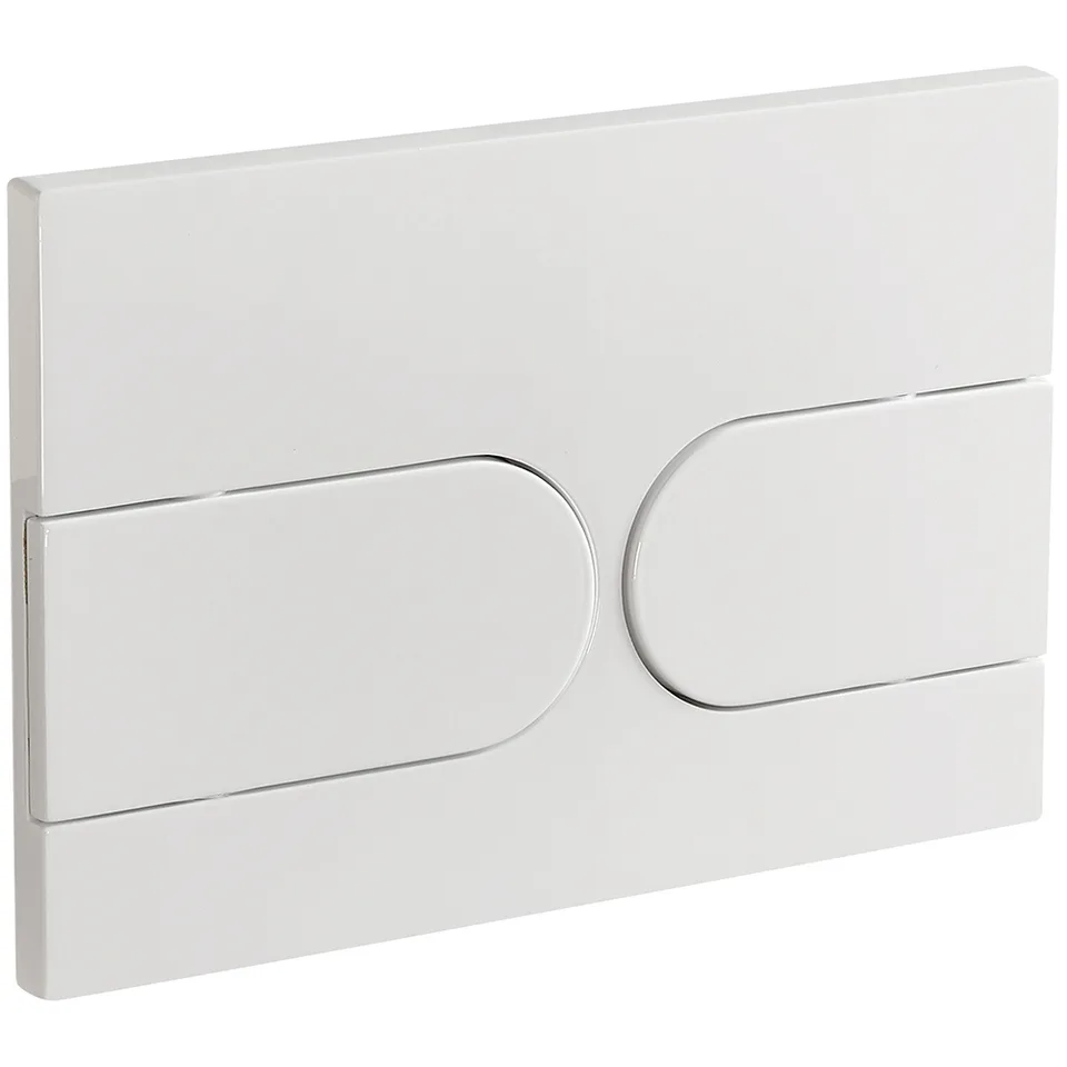 Кнопка смыва Veconi FLUSH V6, FLV6-W, 240х162х10, пластик, белый глянец