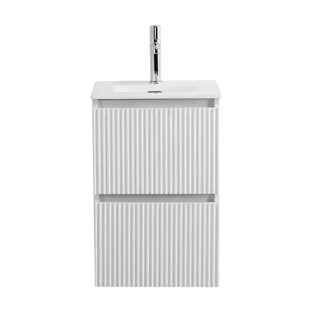 Тумба с раковиной BelBagno Uno-Mini 40 белый матовый