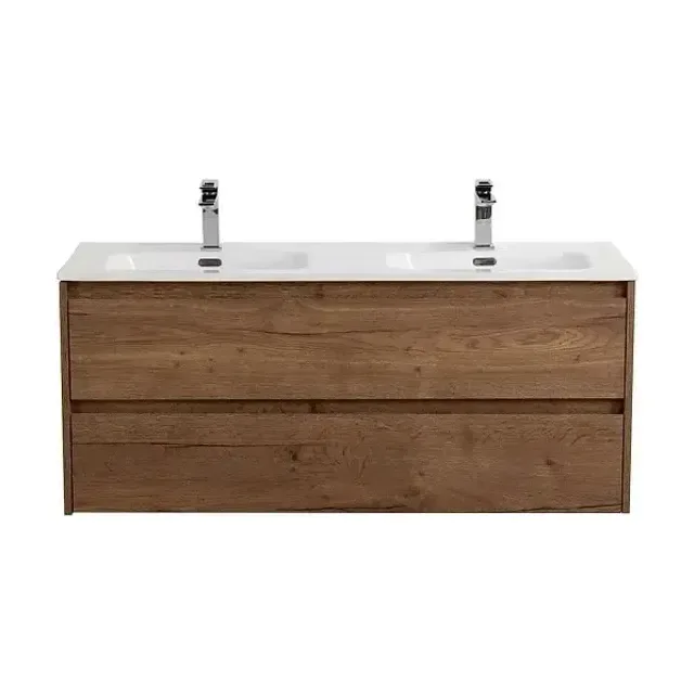 Тумба с раковиной BelBagno Крафт (Kraft) 120 с двумя ящиками табачный дуб
